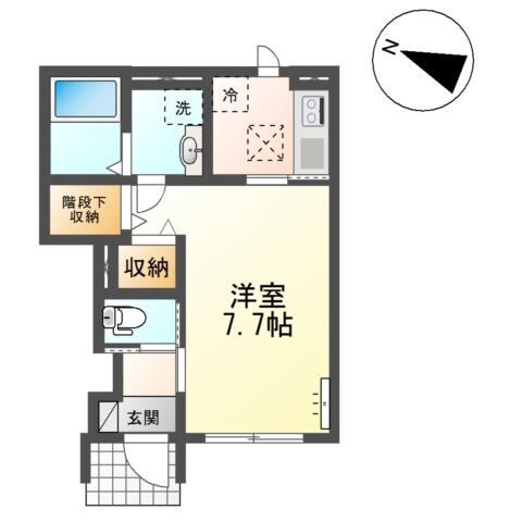 アインタウゼント3の物件間取画像