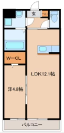 卸町駅 徒歩9分 3階の物件間取画像