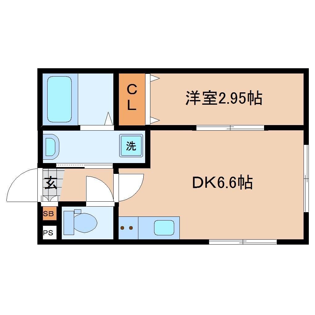 苦竹駅 徒歩7分 1階の物件間取画像