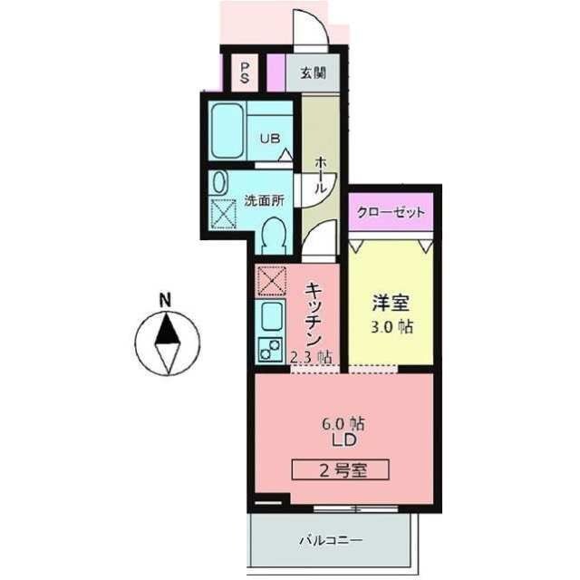 メリディアン川平　壱番館の物件間取画像