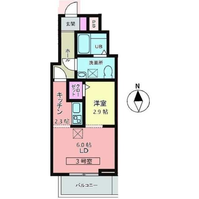 メリディアン川平　壱番館の物件間取画像