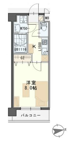 北仙台駅 徒歩9分 3階の物件間取画像