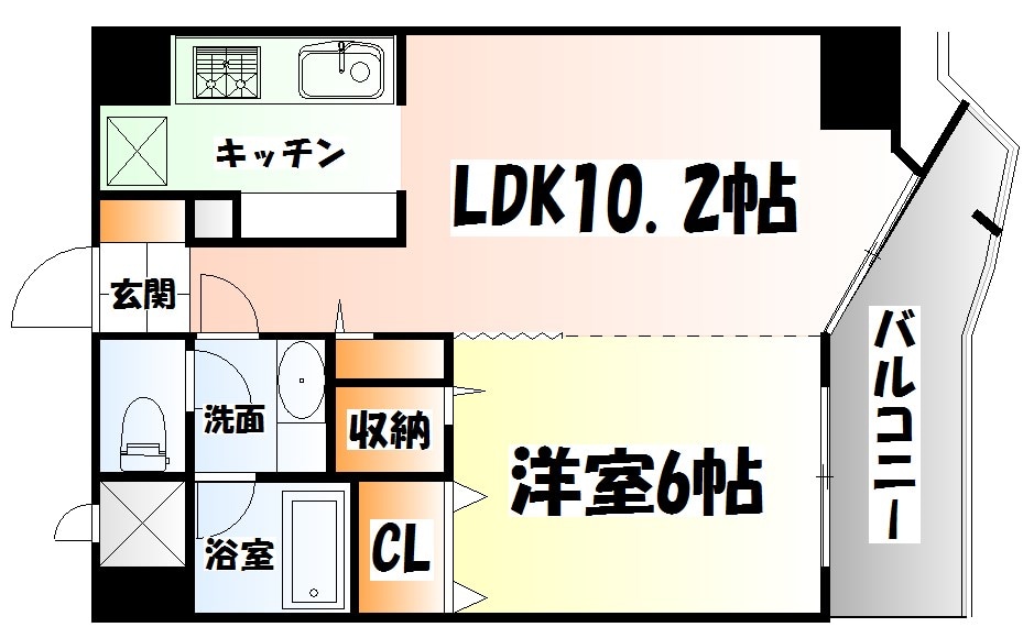 カルロ北目の物件間取画像