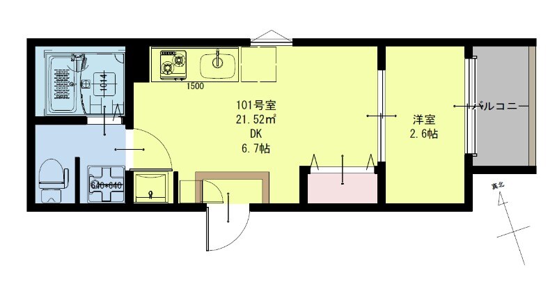 太子堂駅 徒歩5分 1階の物件間取画像