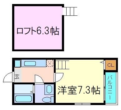 サザンパラダイスの物件間取画像