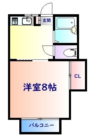 パルテール東仙台の物件間取画像