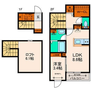 リコリス大和町の物件間取画像