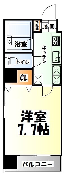 勾当台公園駅 徒歩3分 6階の物件間取画像