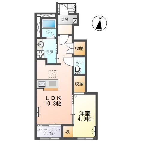 ソレイユⅡの物件間取画像