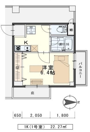 河原町駅 徒歩10分 3階の物件間取画像