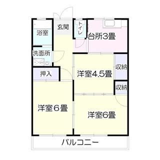 榴ケ岡駅 徒歩18分 3階の物件間取画像