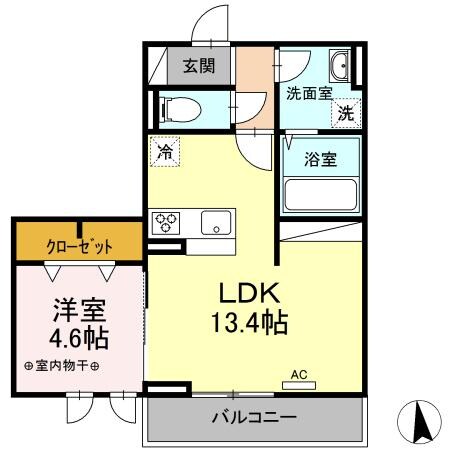 卸町駅 徒歩7分 2階の物件間取画像