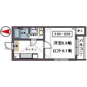 八乙女駅 徒歩12分 2階の物件間取画像