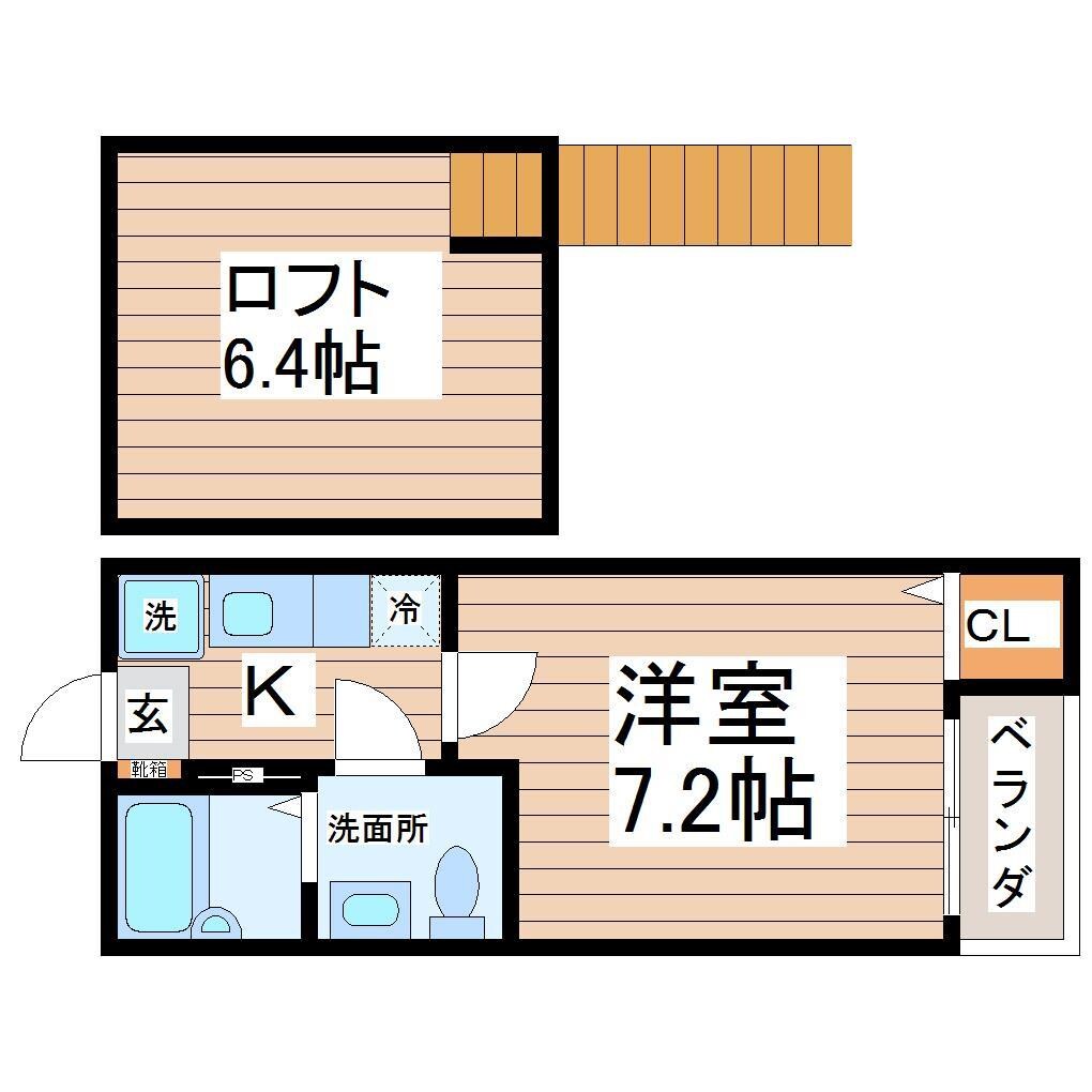 グランコンフォール宮城野の物件間取画像