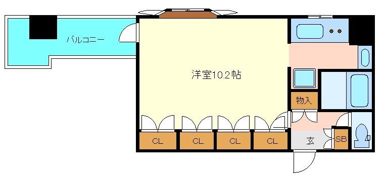 北四番丁駅 徒歩9分 6階の物件間取画像