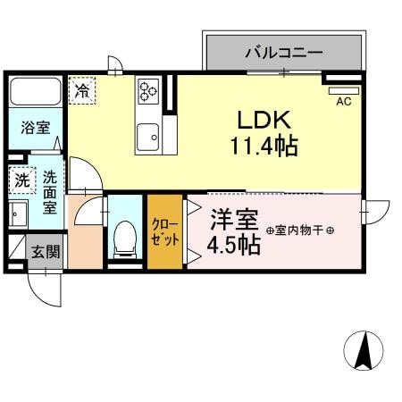 D-room柏木三丁目の物件間取画像