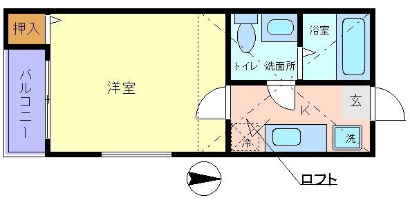 宮城野原駅 徒歩9分 2階の物件間取画像