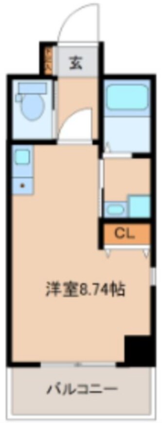 宮城野通駅 徒歩4分 8階の物件間取画像