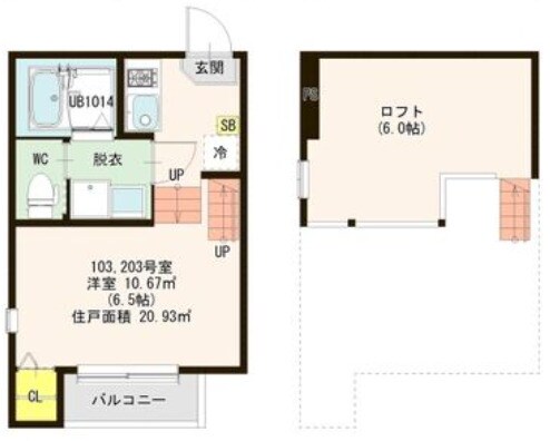 太子堂駅 徒歩8分 2階の物件間取画像