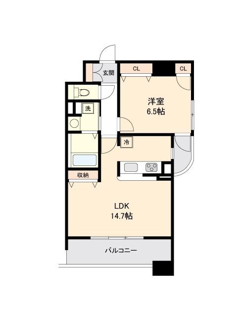 グランカーサ仙台五橋の物件間取画像