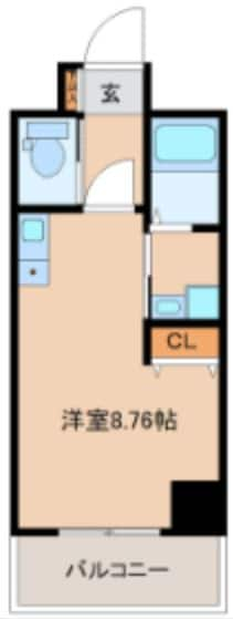 宮城野通駅 徒歩4分 9階の物件間取画像