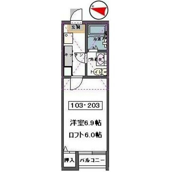 stage東仙台の物件間取画像