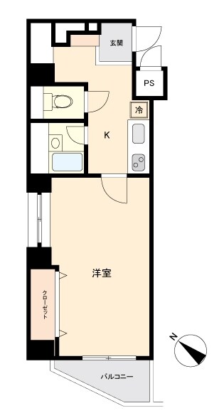 東仙台駅 徒歩4分 6階の物件間取画像