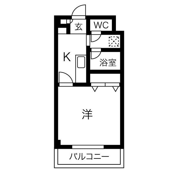 台原駅 徒歩15分 2階の物件間取画像