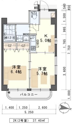 苦竹駅 徒歩3分 3階の物件間取画像