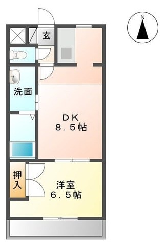 八乙女駅 徒歩9分 2階の物件間取画像