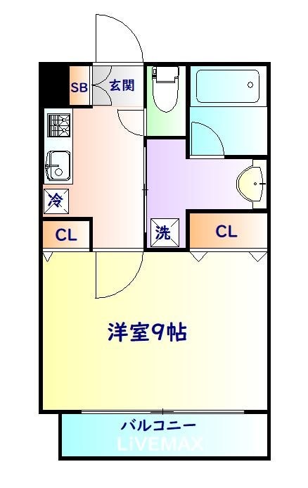 連坊駅 徒歩10分 8階の物件間取画像