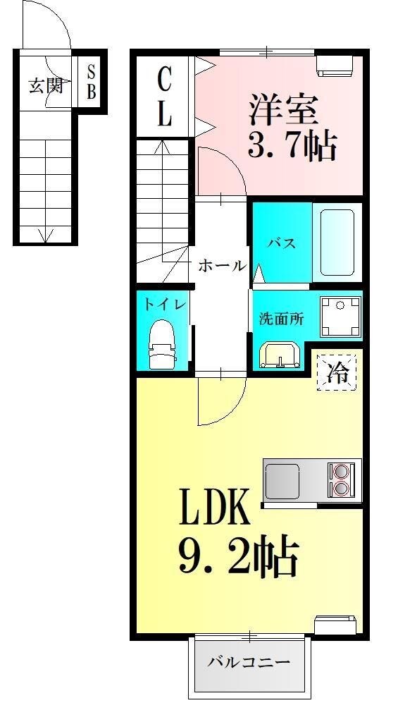 八木山動物公園駅 徒歩22分 2階の物件間取画像