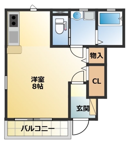 河原町駅 徒歩9分 1階の物件間取画像