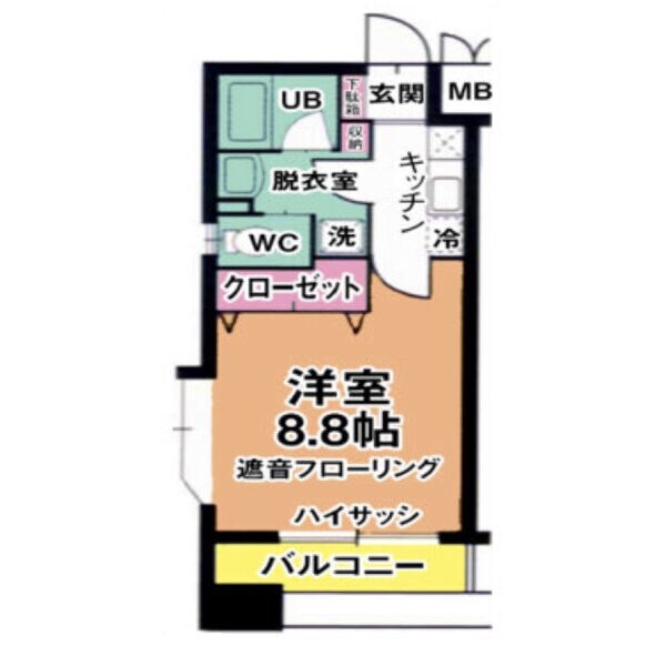 リビングステージ木町通の物件間取画像