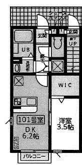 榴ケ岡駅 徒歩10分 1階の物件間取画像