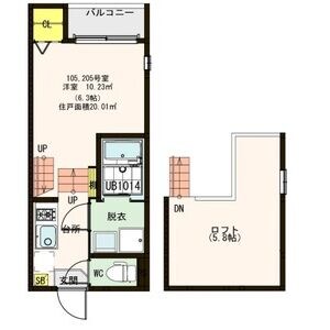 ハーモニーテラス福住町の物件間取画像