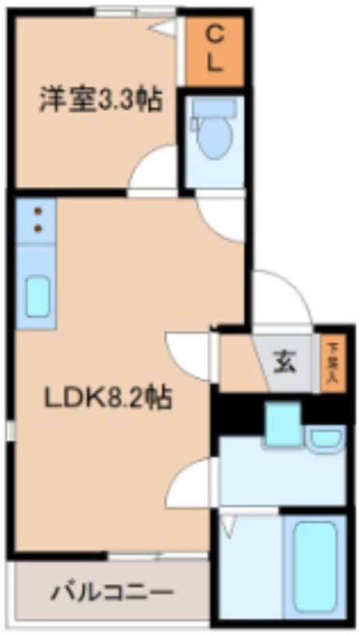 エコノ高松の物件間取画像