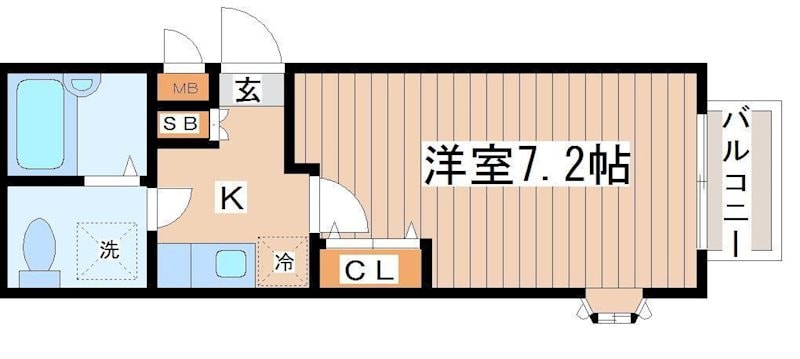 黒松駅 徒歩5分 2階の物件間取画像