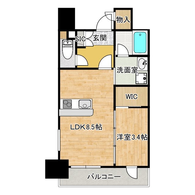 薬師堂駅 徒歩11分 5階の物件間取画像