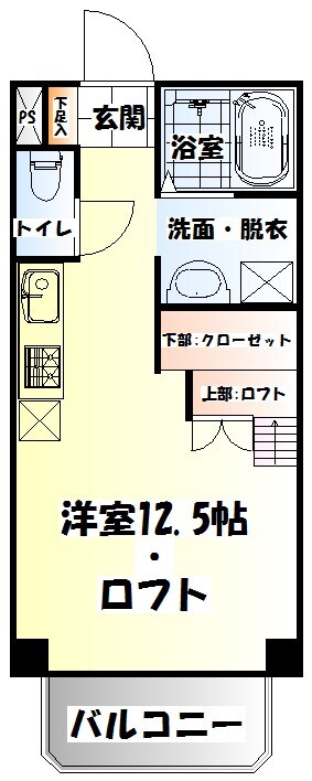 陸前原ノ町駅 徒歩20分 6階の物件間取画像