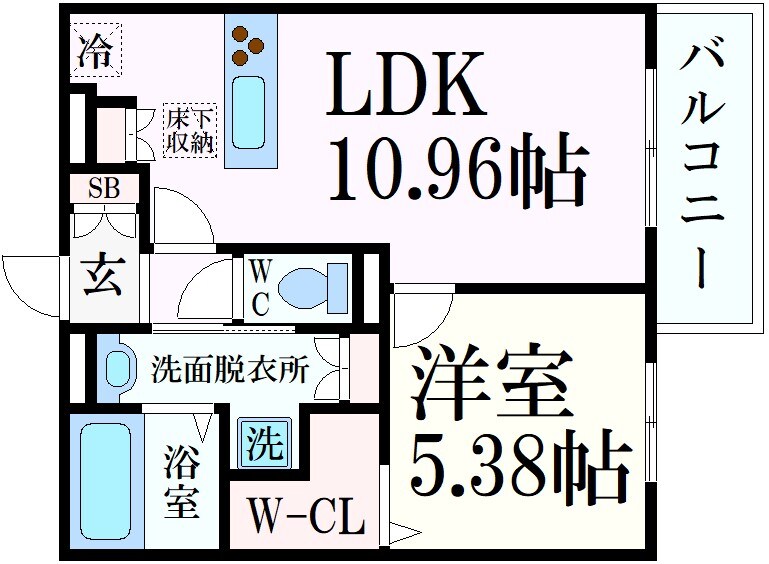 クオーレ魚崎の物件間取画像