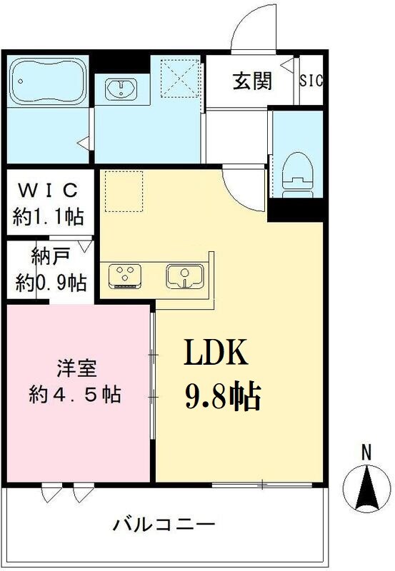 西宮北口駅 徒歩10分 3階の物件間取画像