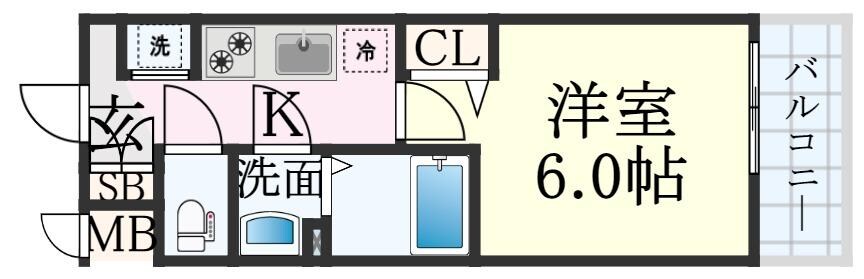 新長田駅 徒歩7分 3階の物件間取画像