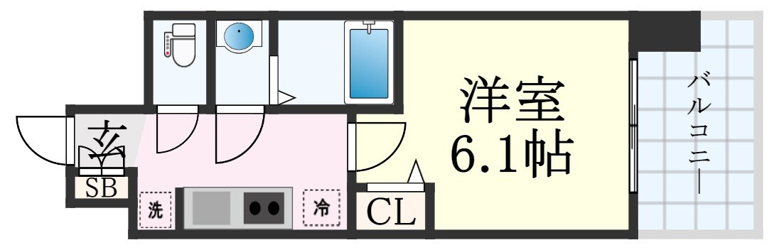 西代駅 徒歩9分 5階の物件間取画像