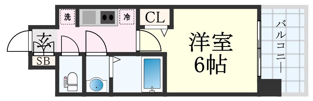 西代駅 徒歩9分 5階の物件間取画像