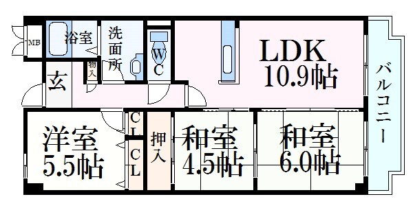 オルテンシアKOBEの物件間取画像