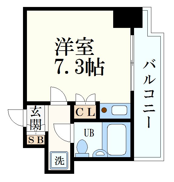 新開地駅 徒歩3分 7階の物件間取画像