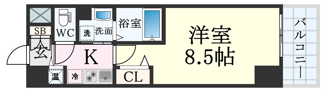 三ノ宮駅 徒歩10分 3階の物件間取画像