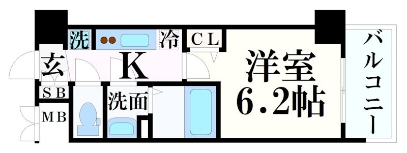 プレサンス神戸キュリオの物件間取画像