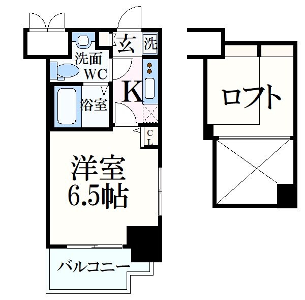 エステムコート神戸県庁前Ⅳグランディオの物件間取画像